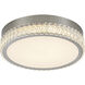 Chevron LED 15.75 inch Brushed Nickel Flush Mount Ceiling Light