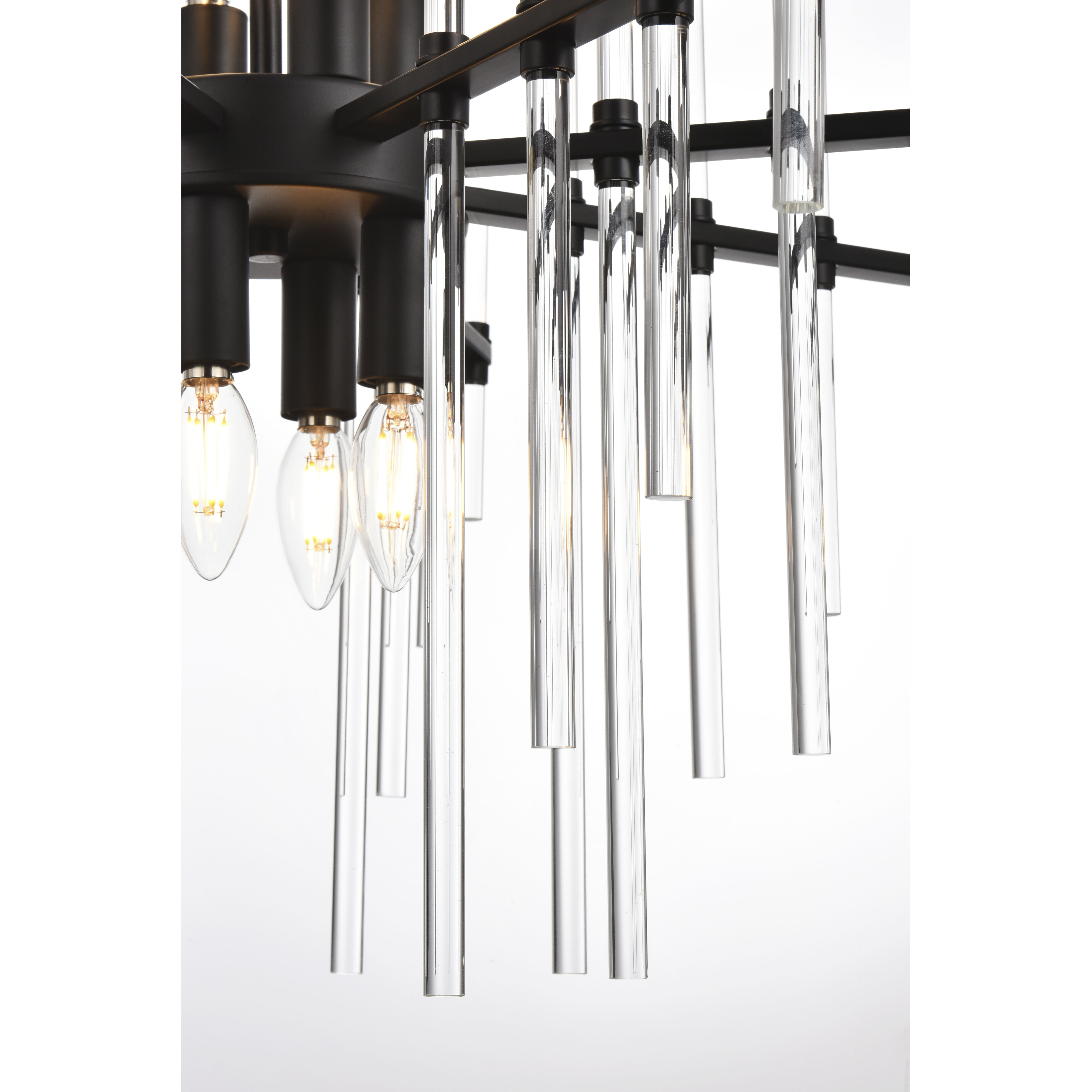 Sienna 8 Light 27 inch Black Pendant Ceiling Light