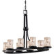 LumenAria LED 16 inch Matte Black Chandelier Ceiling Light