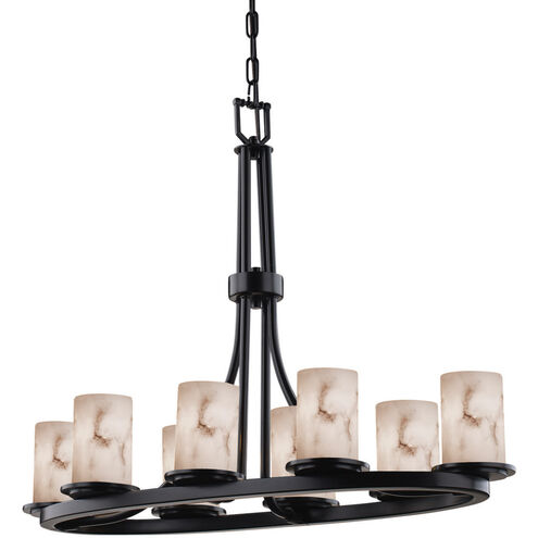 LumenAria LED 16 inch Matte Black Chandelier Ceiling Light
