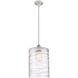 Ballston Cobbleskill 1 Light 9 inch White and Polished Chrome Mini Pendant Ceiling Light
