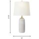 TOB by Thomas O'Brien Cato 27.75 inch 75 watt Natural White Table Lamp Portable Light