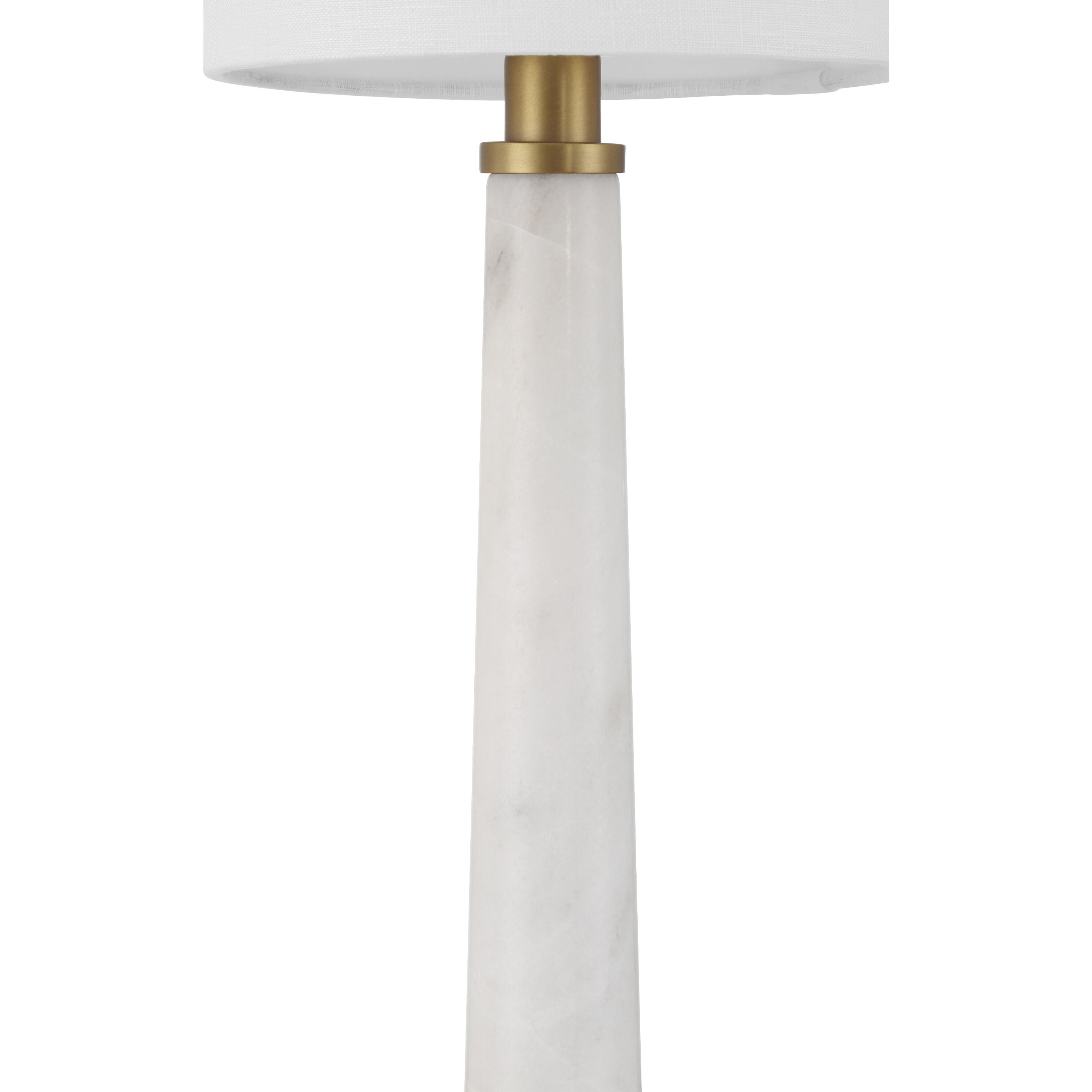 Munroe 31.75 inch 60.00 watt White/Antique Brass Table Lamp Portable Light
