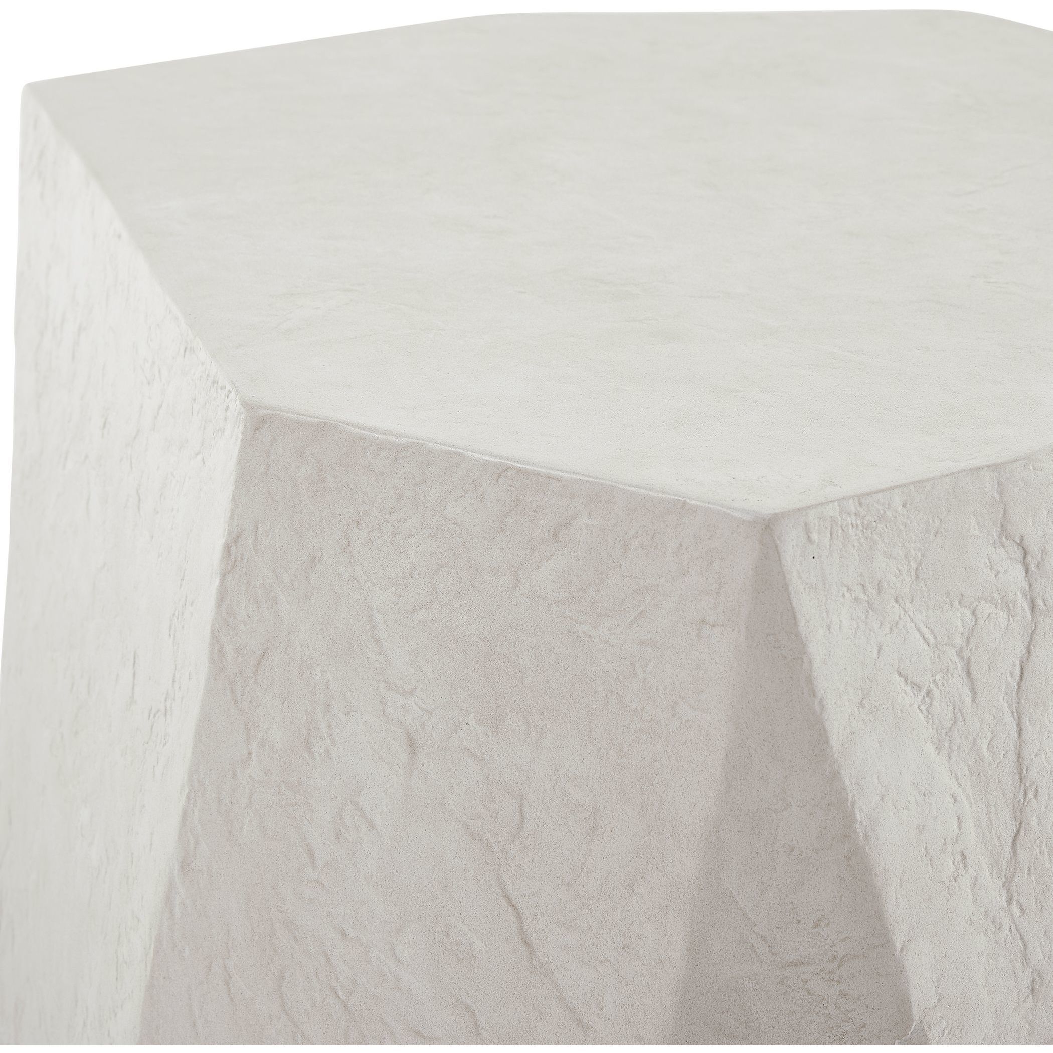 Parra 24 X 18 inch Natural Limestone Outdoor Side Table