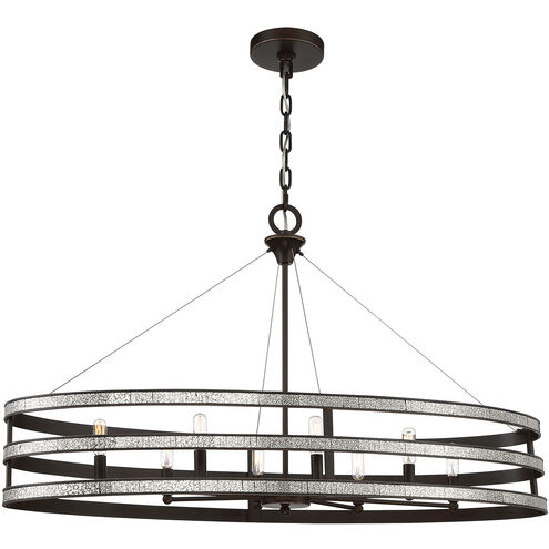 Madera 8 Light 42 inch English Bronze Linear Chandelier Ceiling Light