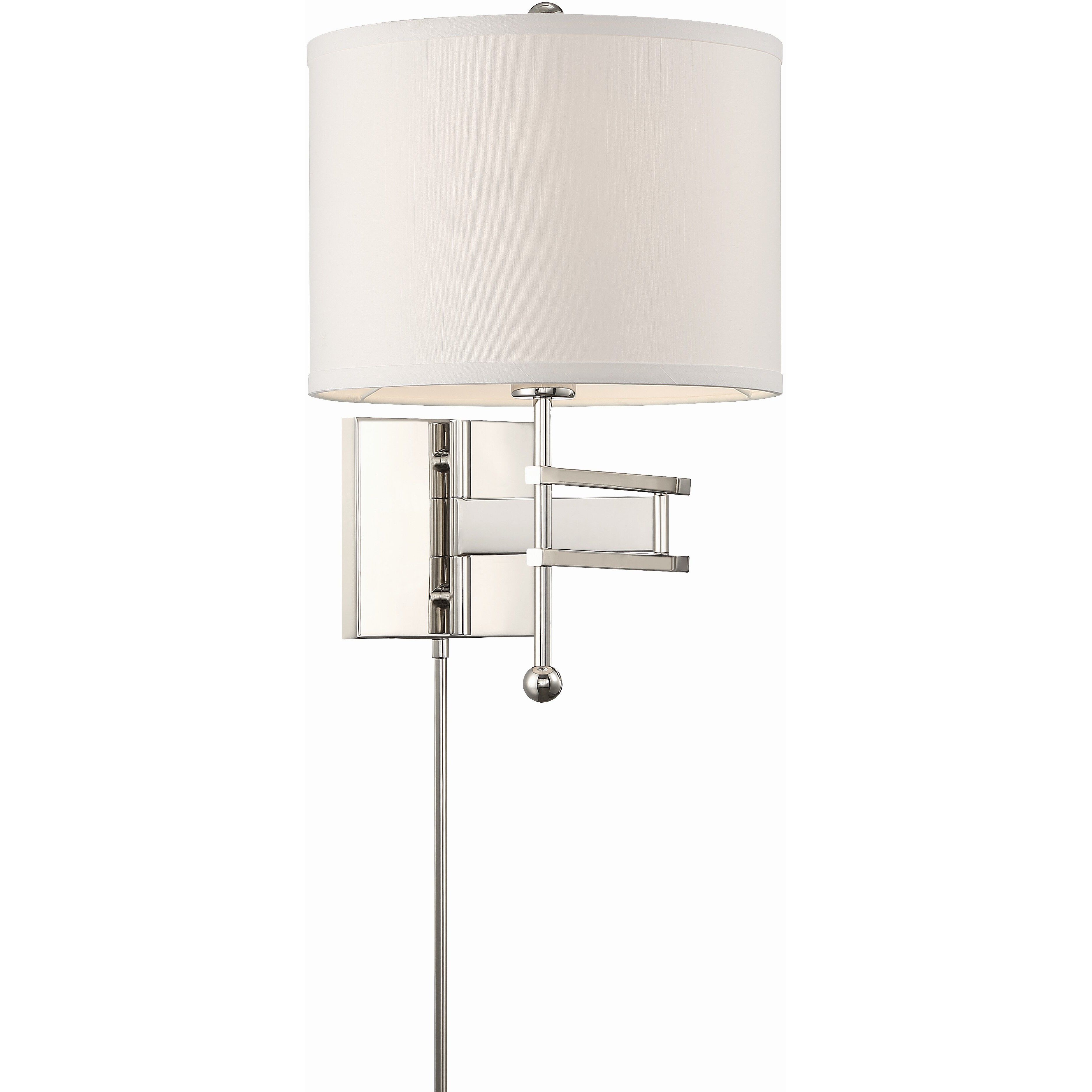 Marshall 20.5 inch 60.00 watt Polished Nickel Task Sconce Wall Light