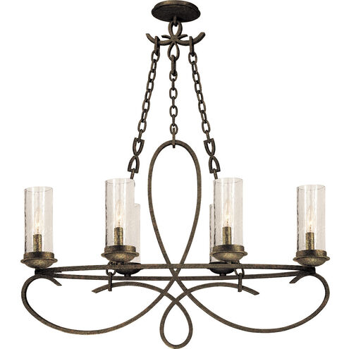 Grayson 6 Light 34 inch Heirloom Bronze Chandelier Ceiling Light in Hierloom Bronze