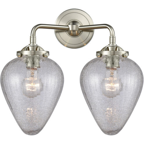 Nouveau Geneseo 2 Light 15 inch Brushed Satin Nickel Bath Vanity Light Wall Light, Nouveau