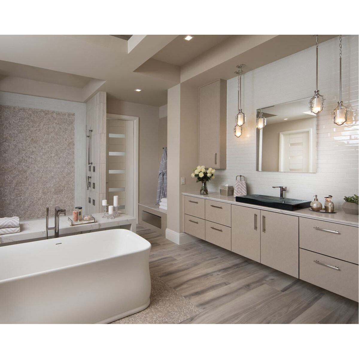 Caress 1 Light 6.38 inch Polished Nickel Semi-Flush Convertible Pendant Ceiling Light