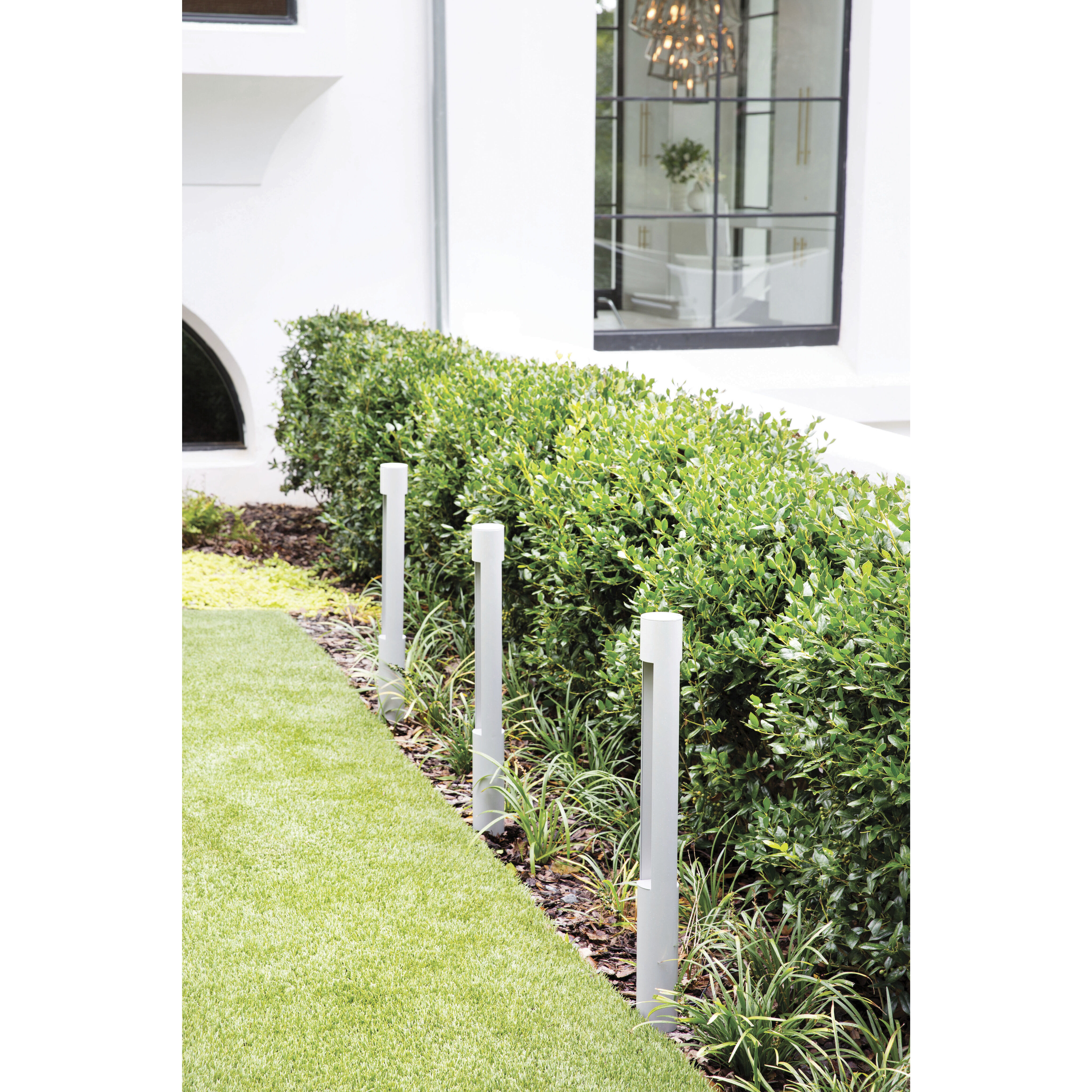 Atlantis 120v 8.00 watt Bronze Landscape Path Bollard, Round