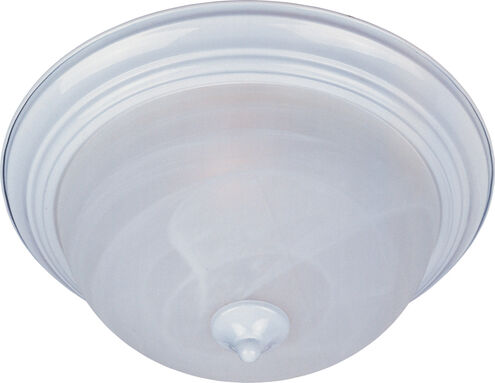 Essentials - 584x 1 Light 12 inch White Flush Mount Ceiling Light in Marble