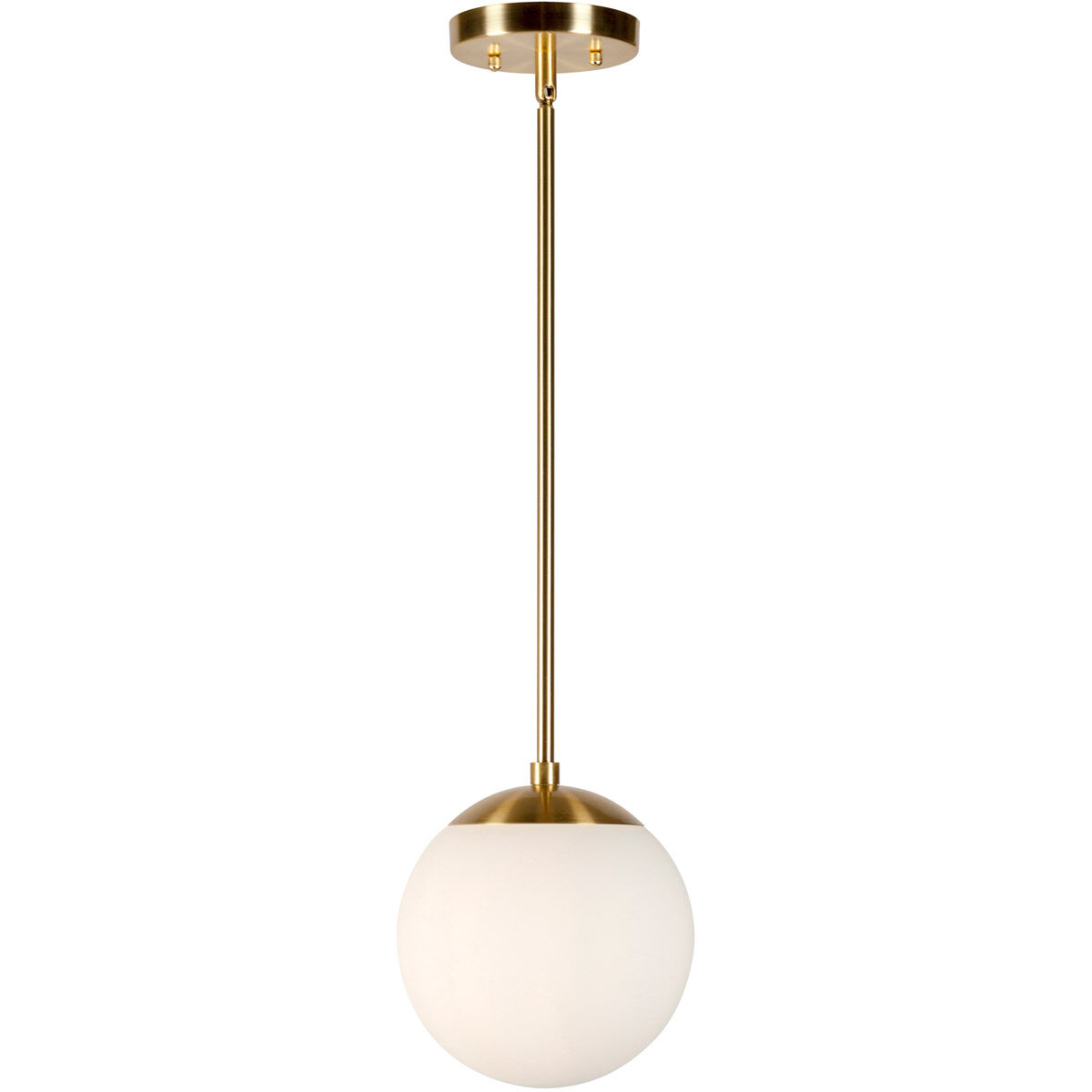 Selene 1 Light 8 inch Soft Gold Pendant Ceiling Light