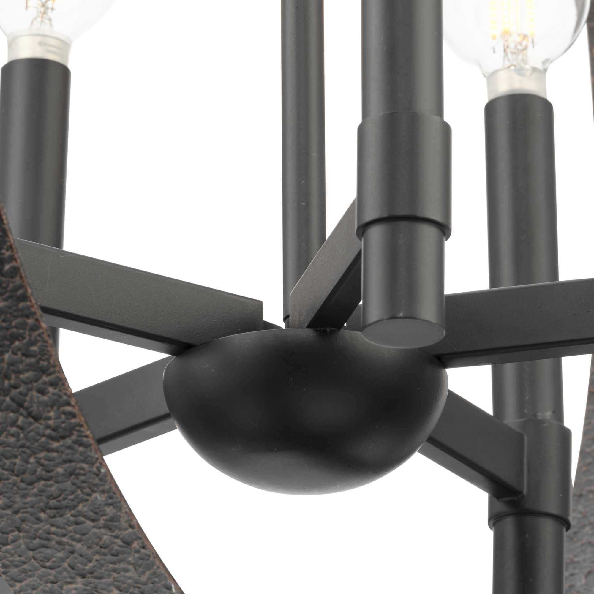 Allegheny 5 Light 22 inch Matte Black Chandelier Ceiling Light, Design Series