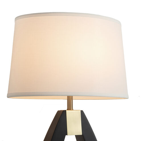 Trina 31 inch 23.00 watt Ebony and Weathered Brass Table Lamp Portable Light