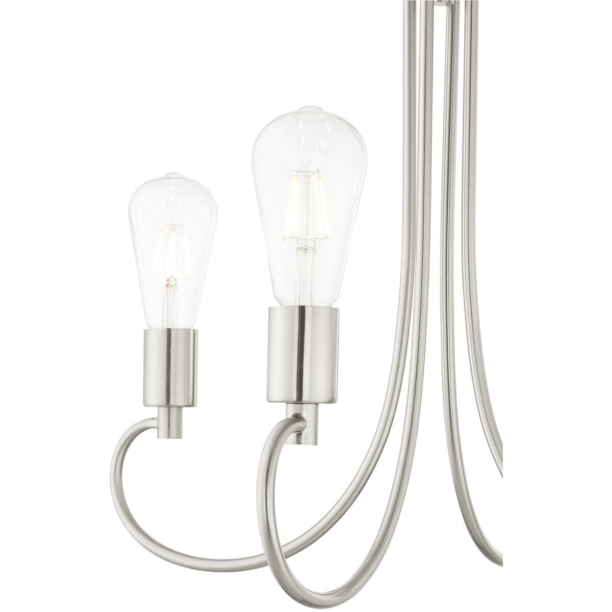 Bari 4 Light 20 inch Brushed Nickel Chandelier Ceiling Light