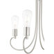 Bari 4 Light 20 inch Brushed Nickel Chandelier Ceiling Light