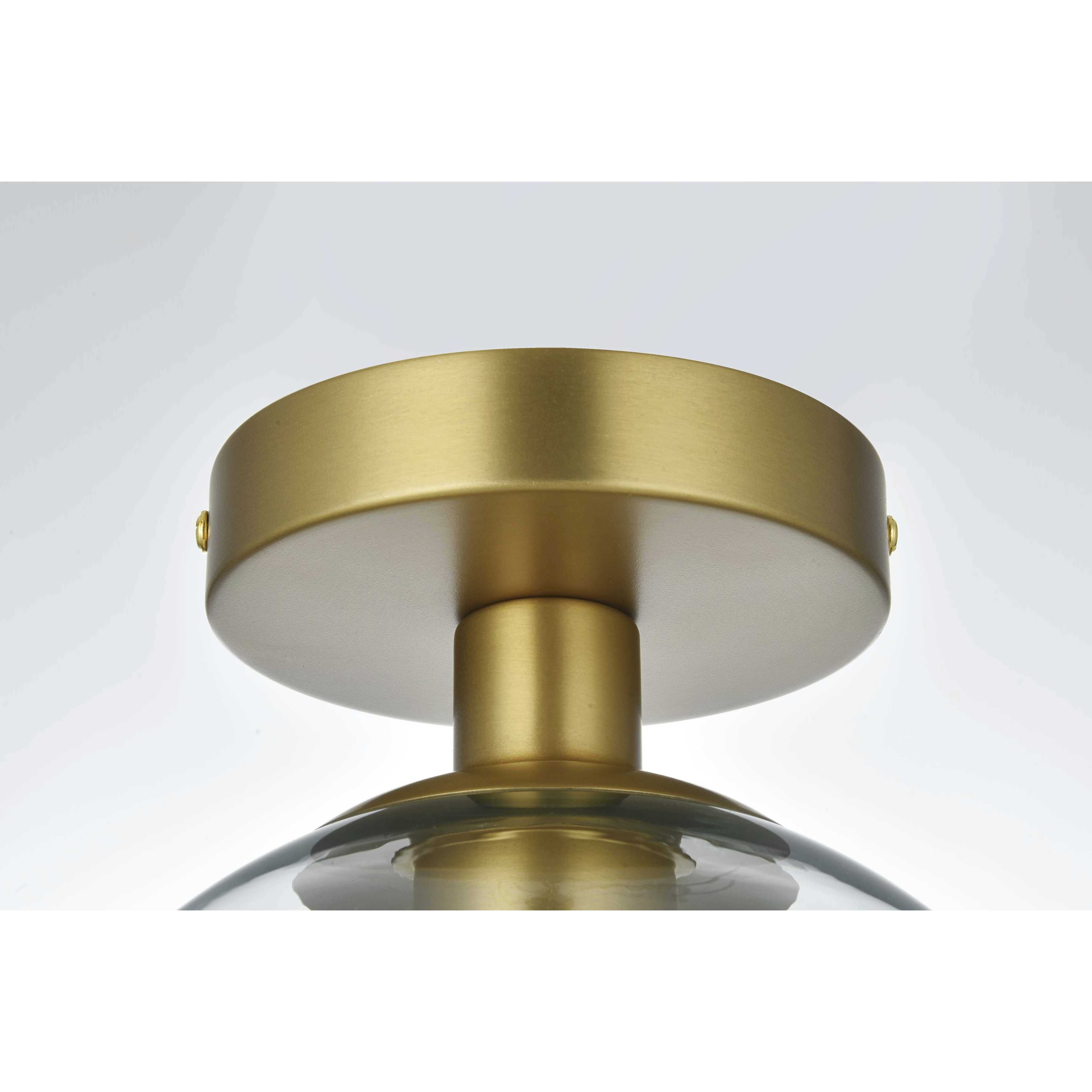 Baxter 1 Light 8 inch Satin Gold Flush Mount Ceiling Light