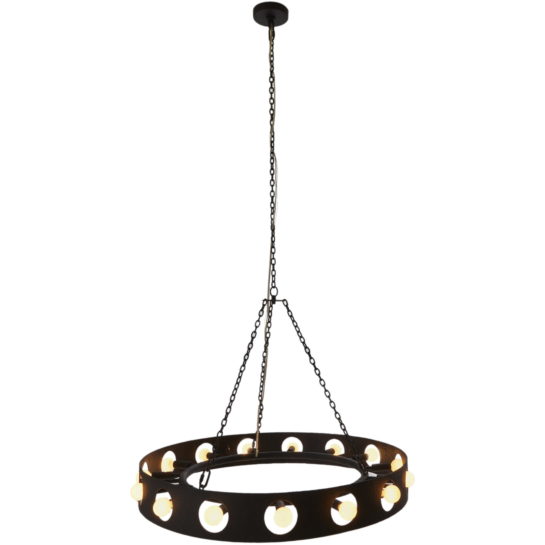 Redondo 15 Light 35 inch Matte Charcoal Chandelier Ceiling Light
