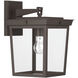 Belmont 1 Light 14 inch Twilight Bronze Outdoor Sconce