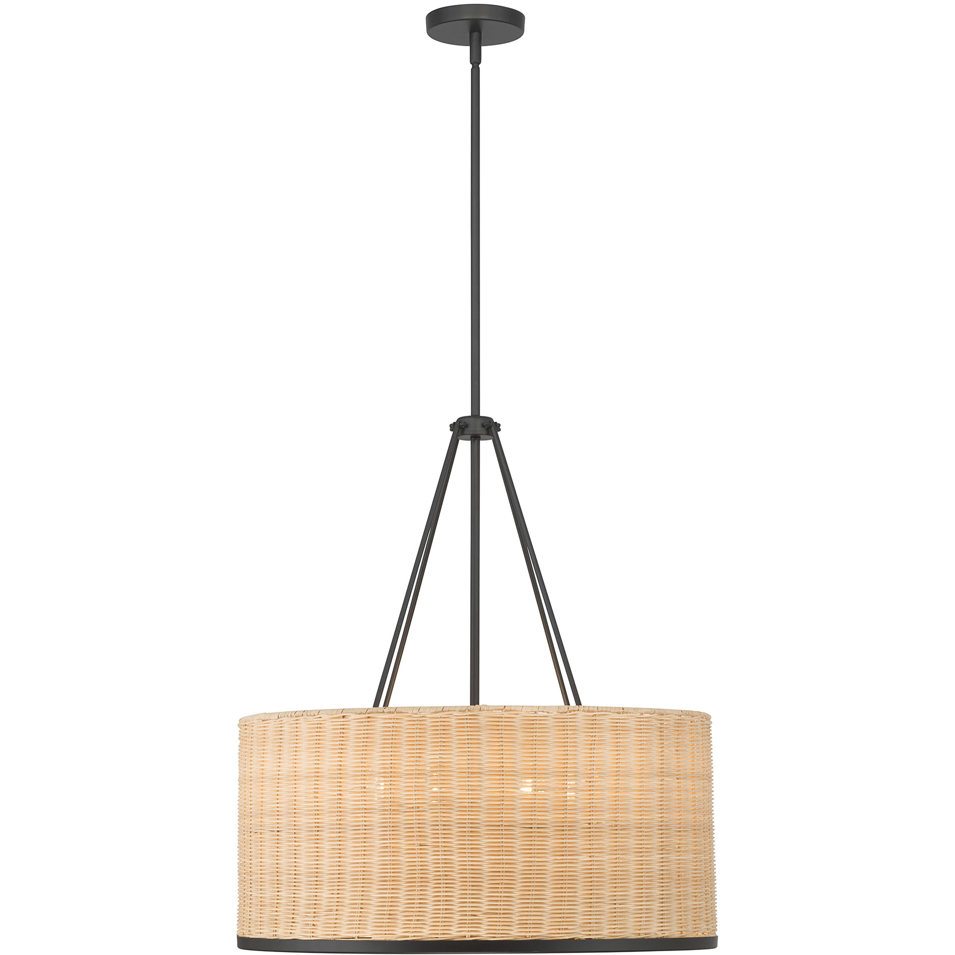 Namiro 6 Light 23.5 inch Matte Black Pendant Ceiling Light