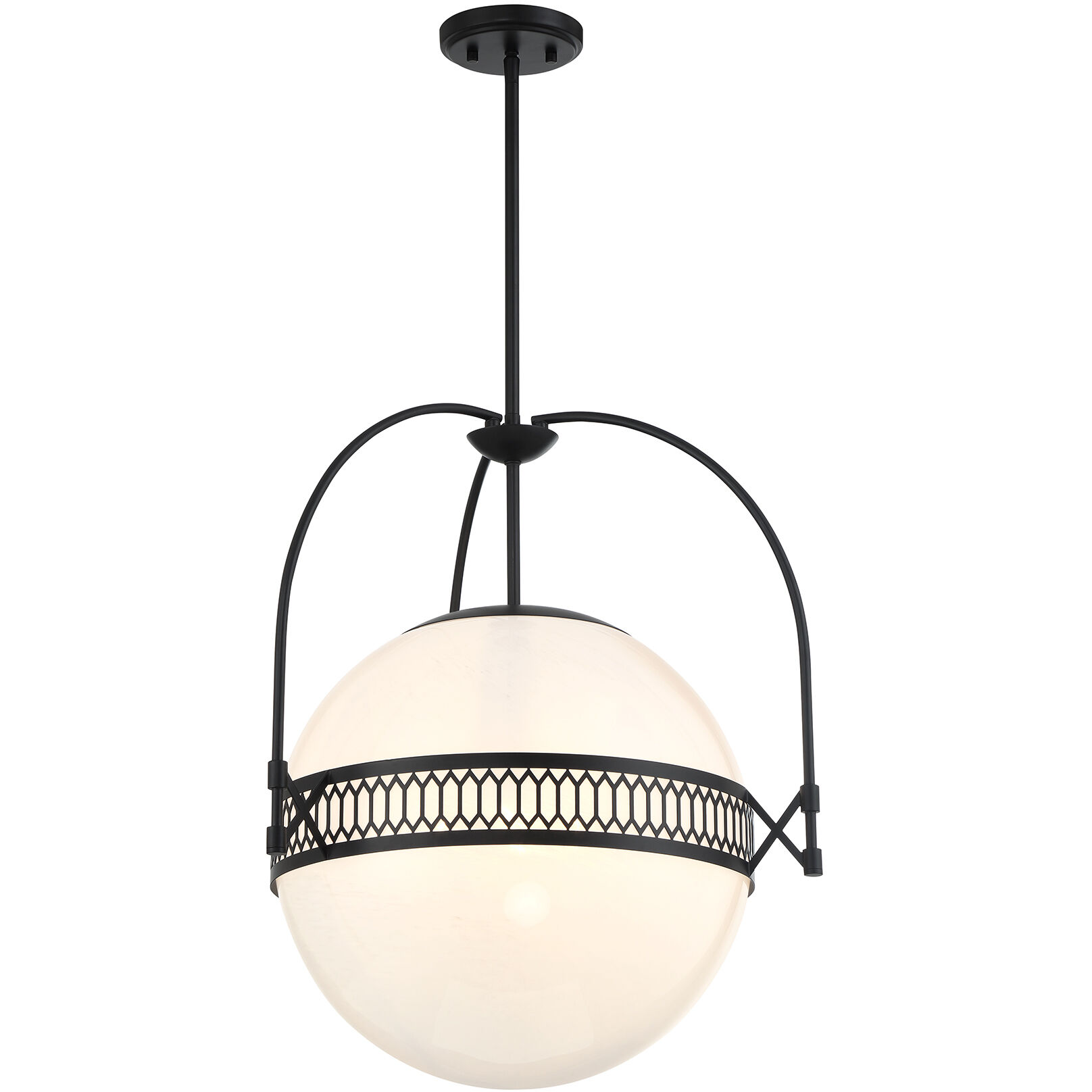 Thornhill 3 Light 20 inch Matte Black Pendant Ceiling Light