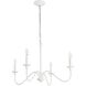 Rohan 4 Light 30 inch White Chandelier Ceiling Light
