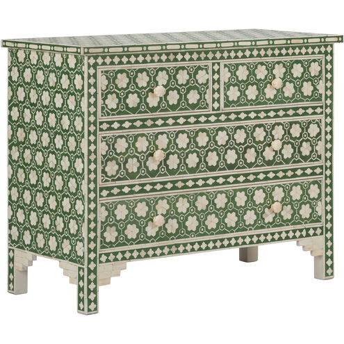 Clark Green and White/Cream Chest