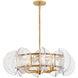 Seraphina 6 Light 28.25 inch Distressed Brass Chandelier Ceiling Light