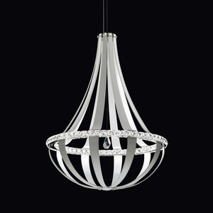 Crystal Empire LED LED White Pass Pendant Ceiling Light in Radiance