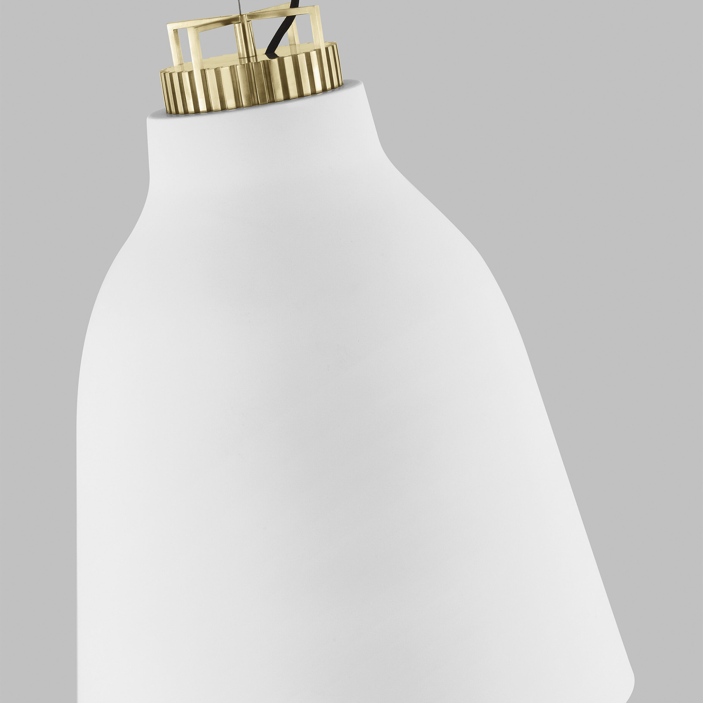 Sean Lavin Forge LED 20 inch Natural Brass Line-Voltage Pendant Ceiling Light in Matte White