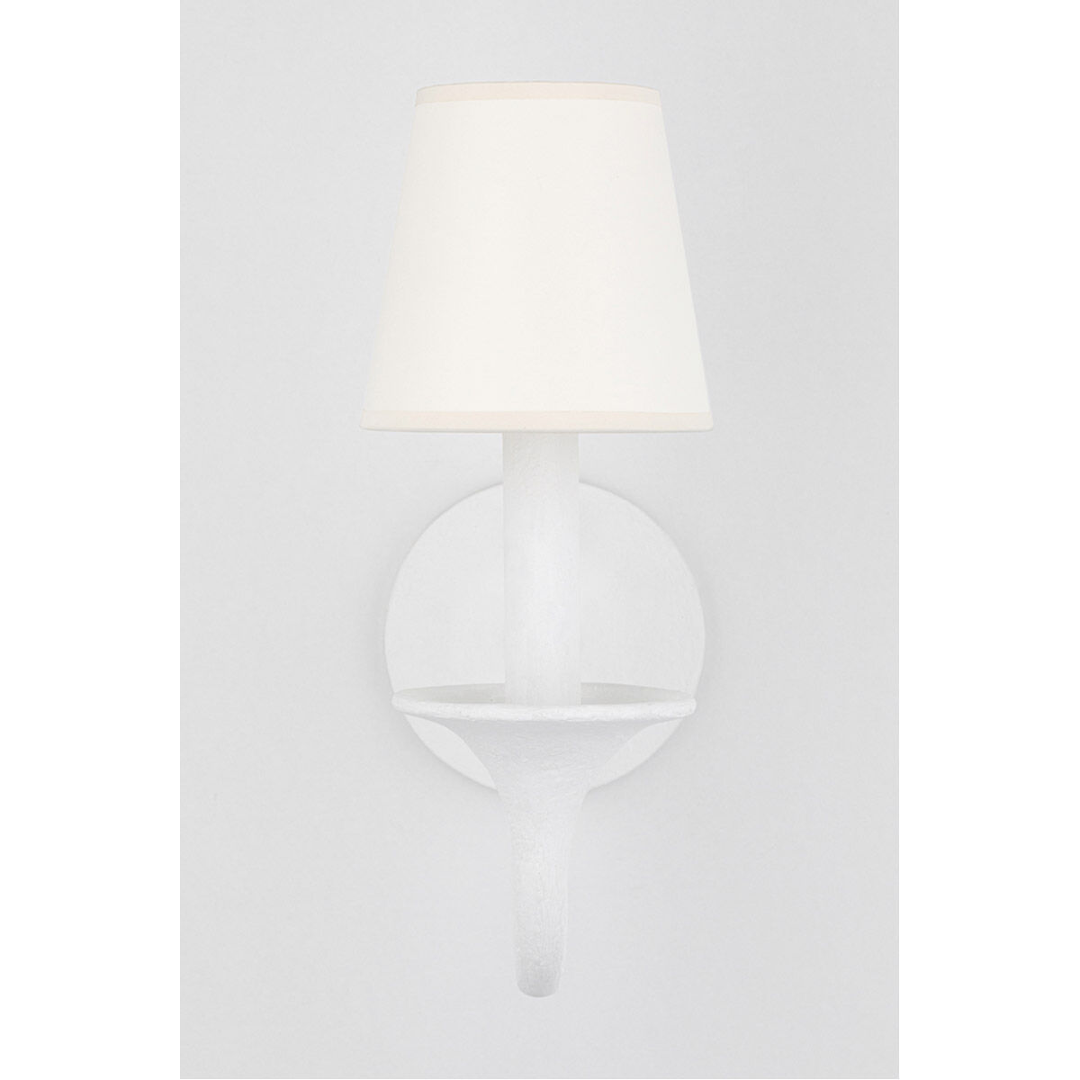 Windsor 1 Light 5 inch White Plaster Wall Sconce Wall Light