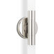 Wick Hilo 2 Light 4.5 inch Polished Nickel Wall Sconce Wall Light