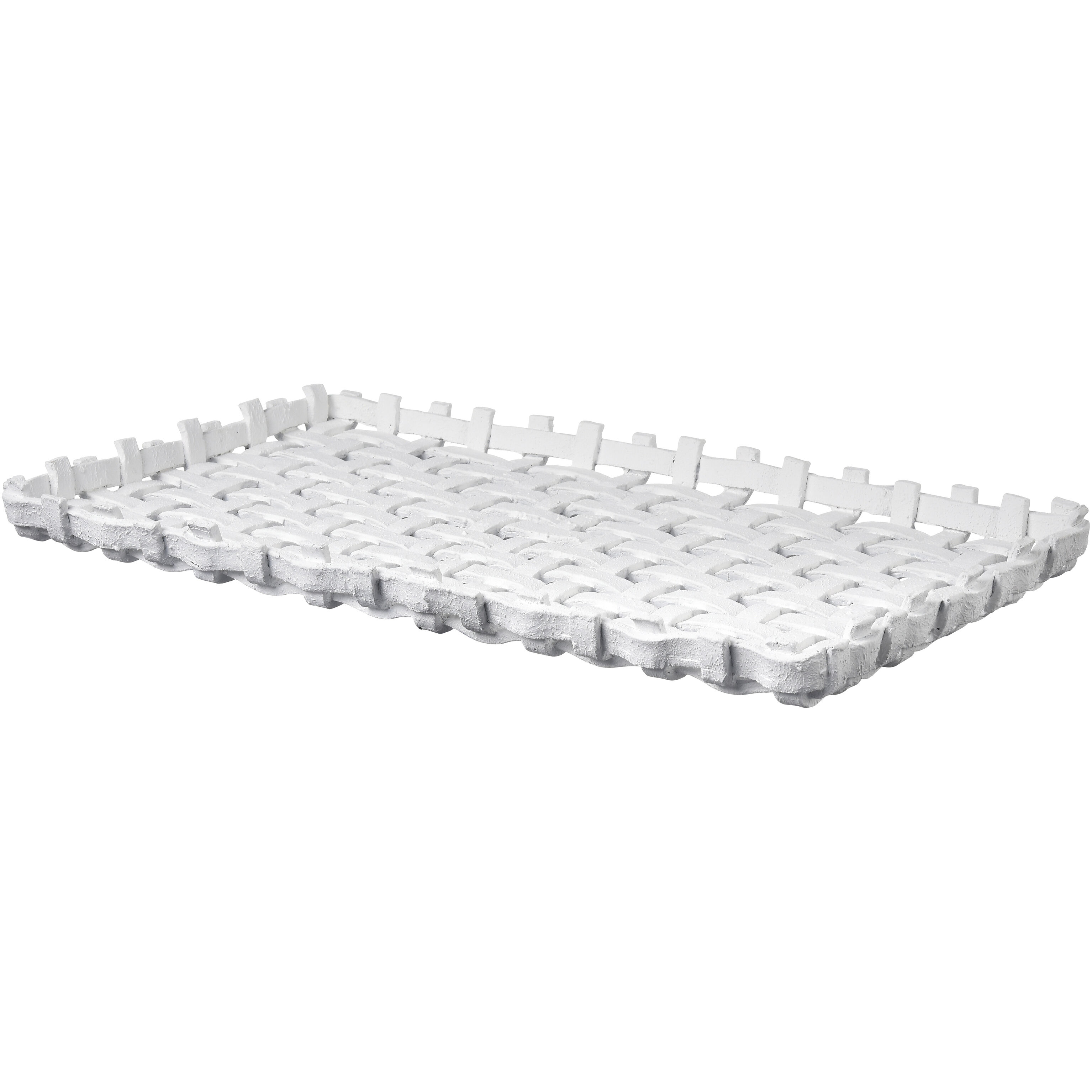 Haney Matte White Tray