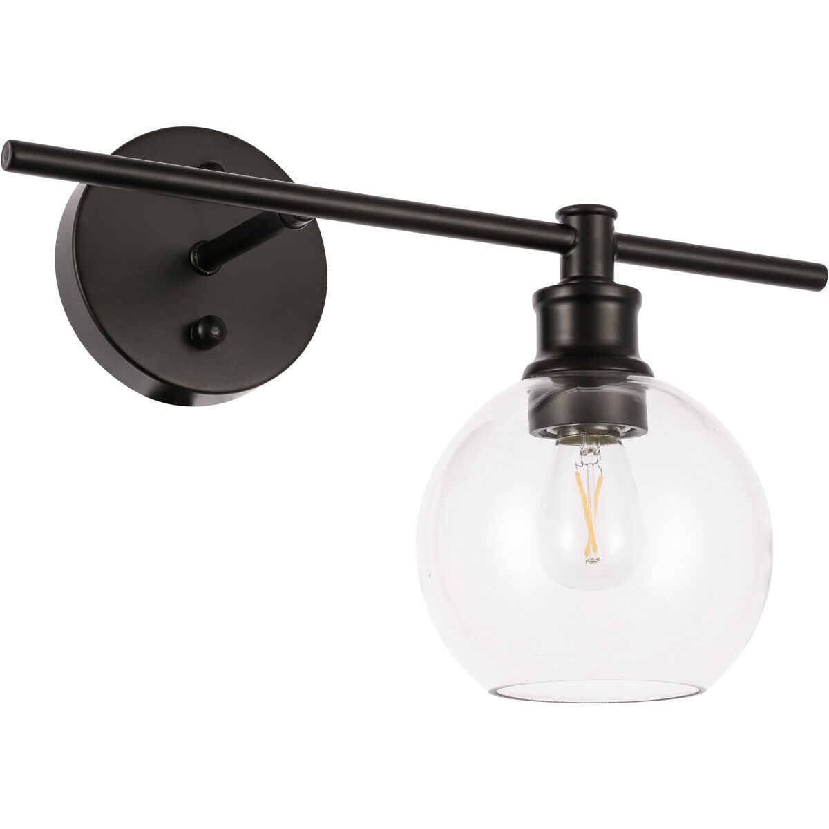 Collier 1 Light 14.7 inch Black Wall sconce Wall Light, Right