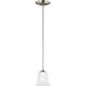 Emmons 1 Light 5.88 inch Brushed Nickel Pendant Ceiling Light