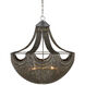 Eduardo 6 Light 30.25 inch Brass Chandelier Ceiling Light