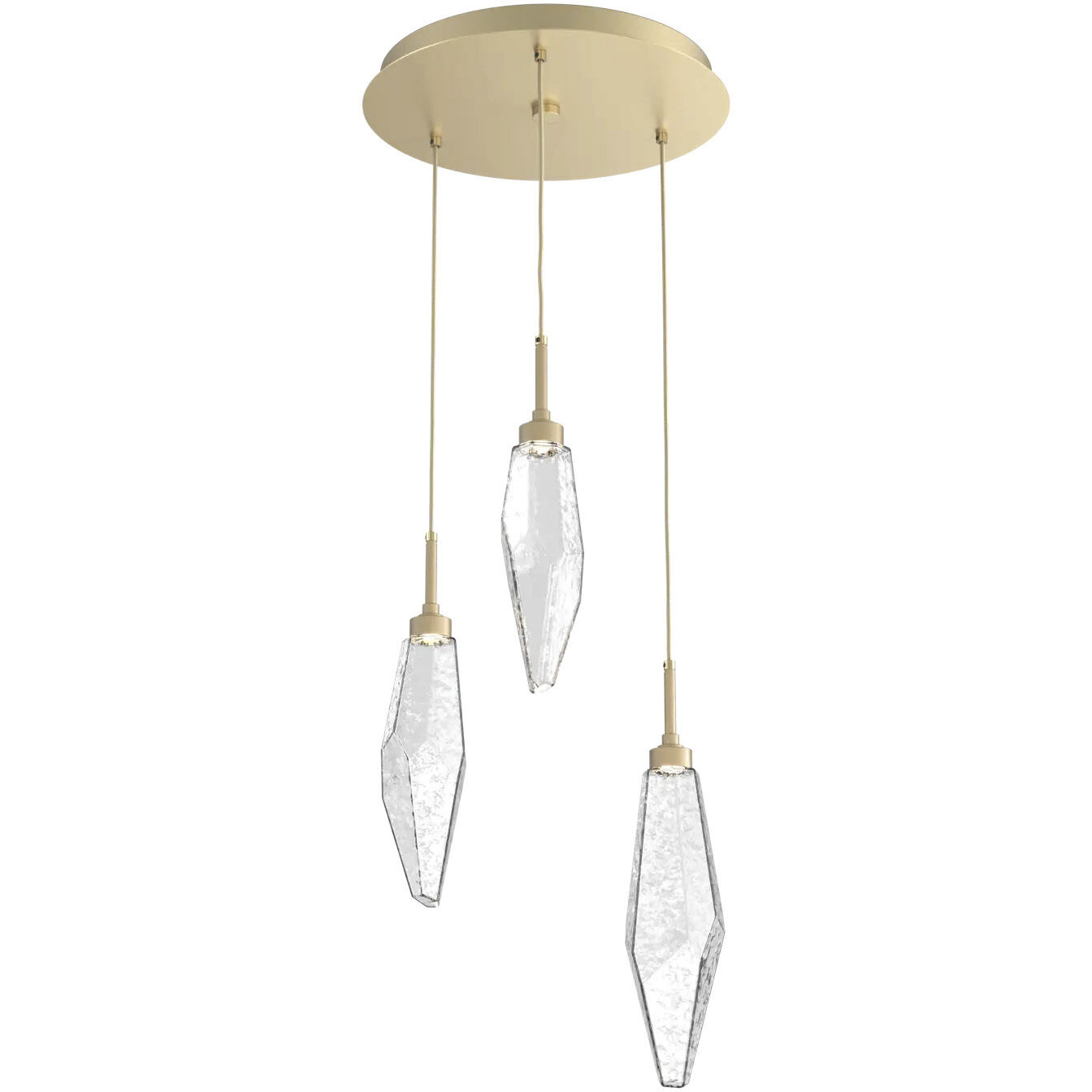 Rock Crystal 3 Light 16.70 inch Pendant