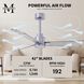 Atlas Alessandra 42 inch Brushed Nickel with Barn Wood Blades Indoor/Outdoor Ceiling Fan