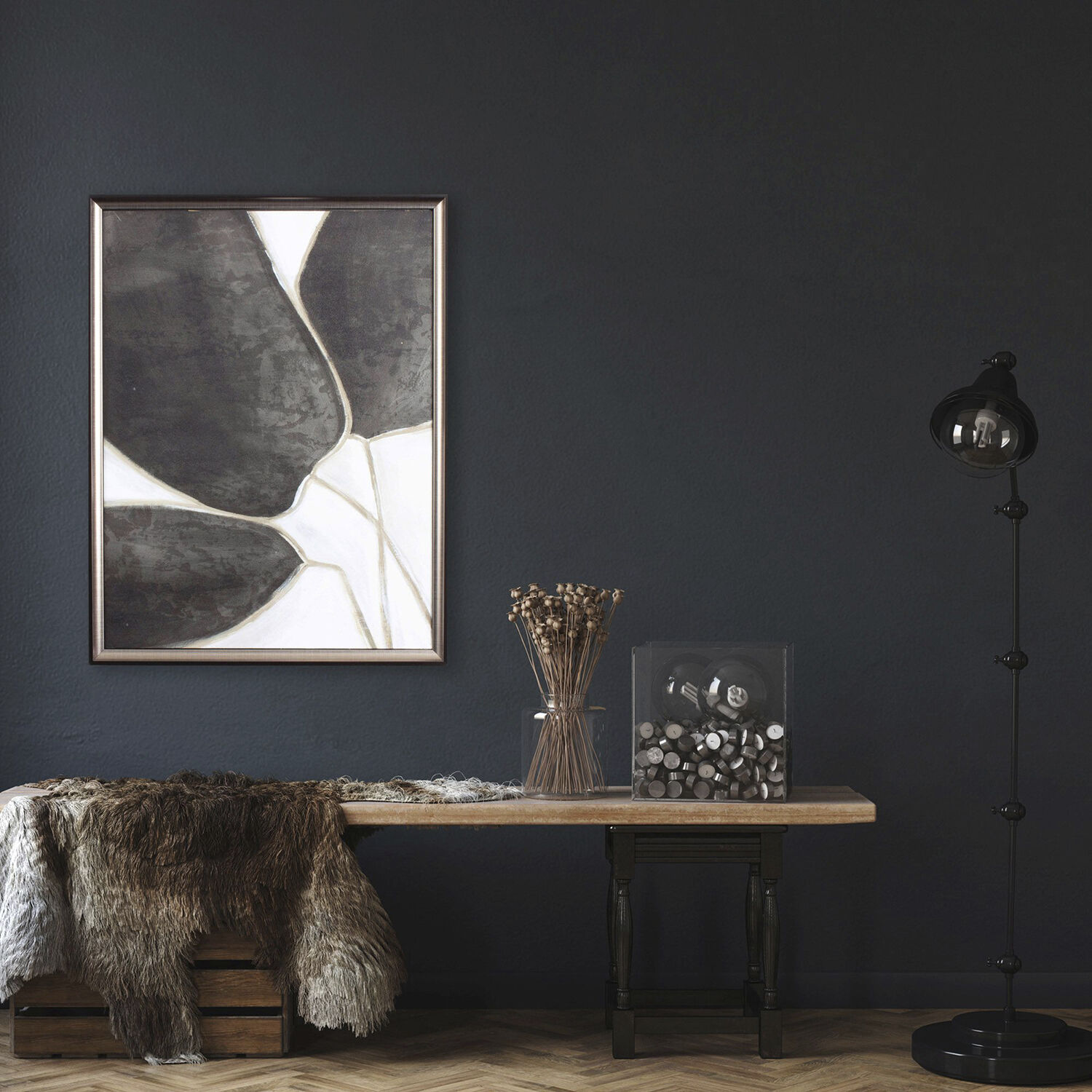 Leaves Like 25 X 19 inch Non-Glass Framed Art, Propac