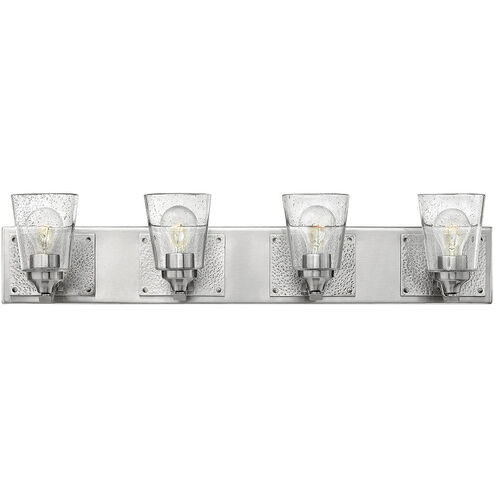 Jackson 4 Light 32.75 inch Brushed Nickel with Polished Antique Nickel Vanity Light Wall Light