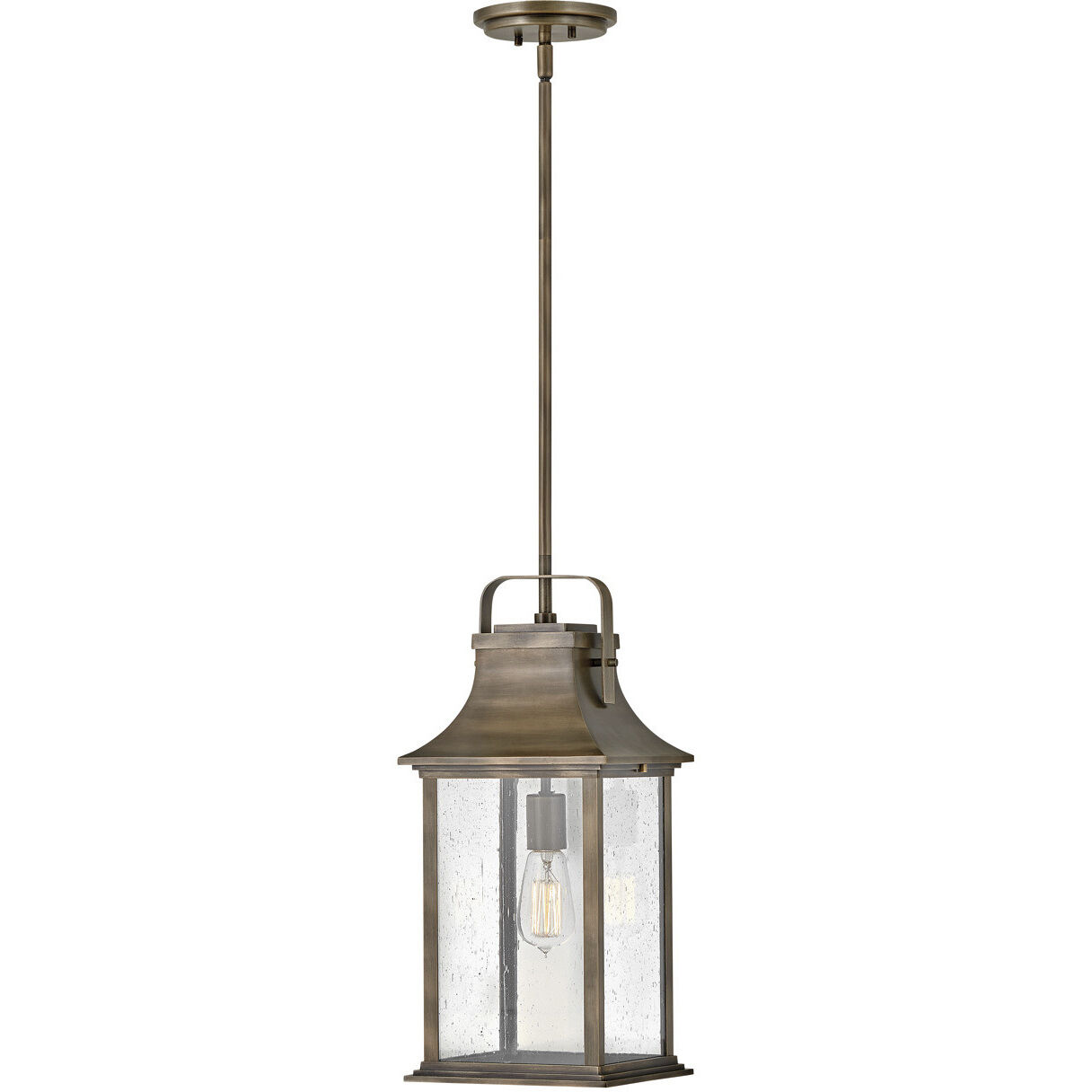 Grant 1 Light 8.5 inch Burnished Bronze Outdoor Hanging Lantern