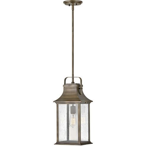 Grant LED 9 inch Burnished Bronze Outdoor Hanging Lantern