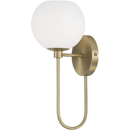 Ansley 1 Light 6.5 inch Aged Brass Sconce Wall Light