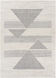 Pisa 84 X 59 inch Light Grey Rug in 5 x 8, Rectangle