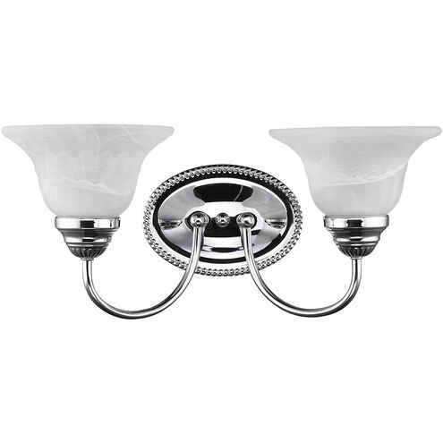 Edgemont 2 Light 17 inch Polished Chrome Bath Vanity Wall Light