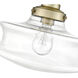 Keal 1 Light 10 inch Antique Brass Convertible Semi-Flush Ceiling Light