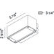 Ontario LED 3 inch Graphite Grey Outdoor Wall Mount