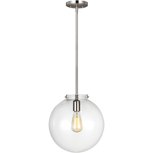 TOB by Thomas O'Brien Kate 1 Light 12 inch Brushed Nickel Pendant Ceiling Light