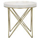 Prisma 24.5 X 24 inch Antique Brass Side Table