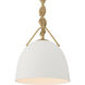 Cordon 1 Light 10 inch Legacy Brass Mini Pendant Ceiling Light